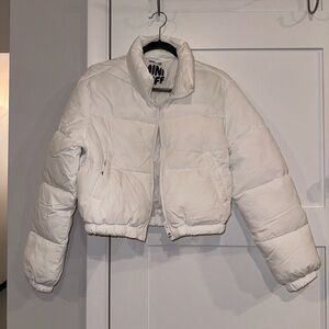 White Mini Puff Jacket
